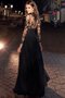 A Linie Klassisches Drapiertes Extravagantes Ballkleid mit Applike