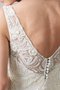 Perlenbesetztes Spitze Tüll Romantisches Brautkleid mit Applike