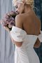 Taft Seeküste Romantisches Bodenlanges Prächtiges Brautkleid