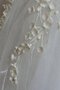 Reißverschluss Perlenbesetztes Tüll Bescheidenes Kurzes Brautkleid