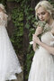 Garten Funkelnd Formelles Pompöse Brautkleid ohne Ärmeln