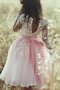 A-Linie Natürliche Taile Prinzessin Cocktailkleid mit Bordüre mit Herz-Ausschnitt