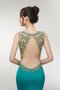 Charmant Meerjungfrau Stil Rückenfreies Ballkleid mit Kristall aus Satin