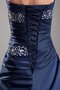 A Linie Gerüschtes Duchesse-Linie Perlenbesetztes Quinceanera Kleid aus Taft