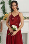 Herz-Ausschnitt A-Linie Glamourös Ausgefallenes Konservatives Brautjungfernkleid