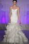 Rückenfreies Herz-Ausschnitt Luxus Brautkleid mit Rüschen mit Falte Mieder
