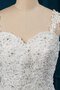 Natürliche Taile Ärmellos Tüll Brautkleid mit Perlen mit Herz-Ausschnitt