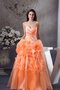 Herz-Ausschnitt Duchesse-Linie Quinceanera Kleid mit Rüschen mit Blume