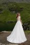 Zeitloses Tüll Luxus Brautkleid mit Schleife mit Gürtel