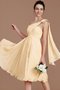 Ein Träger Chiffon A Linie Prinzessin Brautjungfernkleid ohne Ärmeln