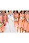 Prinzessin Normale Taille Chiffon Kurzes Brautjungfernkleid mit Herz-Ausschnitt