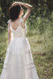 Modisch Garten Attraktives Sittsames Brautkleid mit Reißverschluss