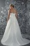 Herz-Ausschnitt Natürliche Taile A-Line Brautkleid mit Applike mit Gericht Schleppe