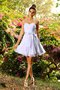 Chiffon A-Line Prinzessin Mini Brautjungfernkleid mit Reißverschluss