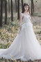 Garten Gute Qualität Formelles Brautkleid aus Tüll ohne Ärmeln