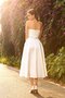Reißverschluss Ärmelloses A-Line Empire Taille Brautkleid mit Herz-Ausschnitt
