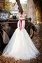 Meerjungfrau Ewiges Bodenlanges Konservatives Brautkleid mit Bordüre