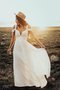Spannend Drapiertes Einfaches Langes Brautkleid mit Plissierungen