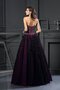 Empire Taille Satin Sittsames Quinceanera Kleid mit Perlen mit Rücken Schnürung