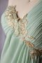 Empire Taille Ein Schulter A-Linie Brautjungfernkleid mit Drapierung mit Applikation