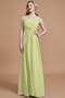 A-Linie Chiffon V-Ausschnitt Prinzessin Normale Taille Brautjungfernkleid