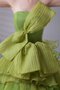 A Linie Duchesse-Linie Geschichtes Quinceanera Kleid mit Schmetterlingsknoten mit Rüschen