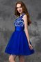 Satin Ärmelloses Empire Taille Prinzessin Kurzes Abiballkleid