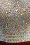 Tüll Satin Perlenbesetztes Schlussverkauf Ballkleid mit Kristall