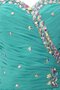 A-Line Chiffon Knielanges Mini Brautjungfernkleid mit Herz-Ausschnitt
