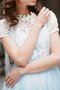 Reißverschluss Tüll Mini Bescheidenes Luxus Brautjungfernkleid