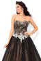 Normale Taille Ärmelloses Duchesse-Linie Sittsames Bodenlanges Quinceanera Kleid