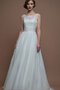 Sweep Train Normale Taille Plissiertes Halle Brautkleid aus Spitze