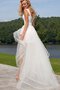 Spitze Herz-Ausschnitt Modisches Kurzes Brautkleid mit Schleife