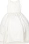 Empire Taille Taft Schaufel-Ausschnitt Blumenmädchenkleid mit Knöpfen mit Plissierungen