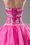 Plissiertes Gerüschtes Duchesse-Linie Herz-Ausschnitt Quinceanera Kleid mit Applike