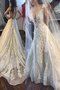 Prinzessin Tüll Gericht Schleppe Natürliche Taile Brautkleid mit Applikation