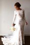 Spitze Elegantes Schick Brautkleid mit Blume mit Applike