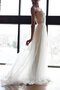 A-Line Reißverschluss Tüll Normale Taille Gerüschtes Brautkleid