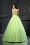 Ärmelloses Nackenband Empire Taille Reißverschluss Sittsames Quinceanera Kleid