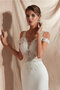 Faszinierend Outdoor Natürliche Taile Romantisches Brautkleid mit Reißverschluss