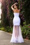 Empire Taille Meerjungfrau Reißverschluss Anständiges Brautkleid mit Applike