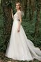 Zauberhaft Herz-Ausschnitt Outdoor Sweep Zug Brautkleid aus Tüll