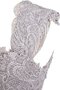 Queen Neckline Plissiertes Schlichtes Anständiges Brautjungfernkleid mit Applike