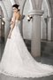 Kapelle Schleppe Prinzessin Reißverschluss Brautkleid mit Blume mit Applikation