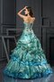 Empire Taille Ärmelloses Tüll Duchesse-Linie Sittsames Quinceanera Kleid