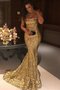 Natürliche Taile Meerjungfrau Stil Niedlich Abendkleid aus Paillette ohne Träger