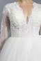 Reißverschluss Plissiertes Stilvolles Romantisches Brautkleid aus Tüll