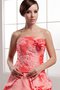 Pick Up Ärmelloses Duchesse-Linie Quinceanera Kleid mit Blume mit Applikation