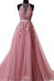 A Linie Modus Prinzessin Sweep Train Ballkleid mit Applike