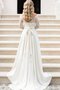 Reißverschluss Zeitloses Romantisches Extravagantes Brautkleid mit Bordüre